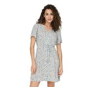 ONLY Women's Onlevida S/S Short Dress WVN Noos, Gray Mist, L