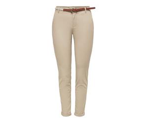 ONLY Women's Female Chino Hose Onlbiana Normal Geschnitten Chino Hose Cotton Chinos with Belt