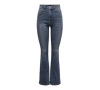 ONLY Women's Female Fit Onlmila Hohe Taille Flared Jeans, Blue Black Denim, 32W x 30L