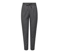 ONLY Womens Female Klassische Hose Onlpoptrash-Elise Normal Geschnitten Trouser, Dark Grey Blend, L / 32L UK