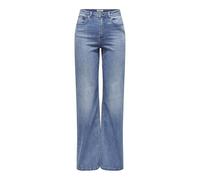 ONLY Womens Onljuicy-wauw Hw DNM Gua113 Noos Wide Leg Jeans, Medium Blue (Medium Blue Denim), L / 32L UK