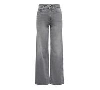 ONLY Women's Female mit Weitem Bein Onlmadison Hohe Taille Weiter Beinschnitt Jeans, Light Grey Denim, L / 30L