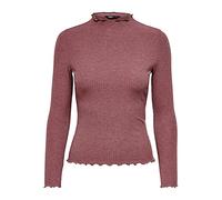 ONLY Women's Female Onlemma Top T-Shirt, Rose Brown/Detail: Melange, S