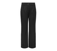 ONLY Women's Onlmia Hw Straight Pant TLR Noos, Black, 34W x 32L