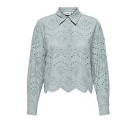 ONLY Women's Female Onlvalais Hemd Long-Sleeved Shirt with Overlapping Shoulders, Abyss, M