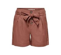 ONLY Women's Onlviva Life Hw Belt Pnt Noos Shorts, Apple Butter, 36 UK