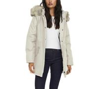 Only Women's Hooded Long Sleeve Zip Jacket with Front Pockets - Beige - S