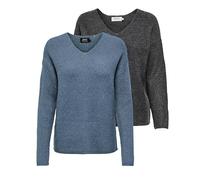 ONLY Women's Knitted Jumper, ONLCAMILLA Jumper, XXL Blue