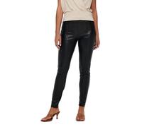 ONLY Women's Leather Look Leggings ONLJESSIE Slim Fit Pants Black S