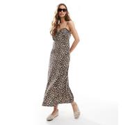 Only Womens maxi dress in animal print - Brown - Size X-Small