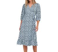 ONLY Womens Olivia Wrap Dress Blue Fog S