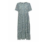 ONLY Women's Onlabigail Life S/S Midi Wvn Noos Dress, Night Sky, 6 UK