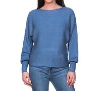 ONLY Women's Onladaline KNT Noos L/S Short Pullo Knitted Jumper, Coronet Blue W. Melange, S