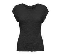 ONLY Women's Onladaly S/S Top Box JRS, Black, L