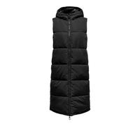 ONLY Women's Onlalina Long Waistcoat Otw Noos Vests, Schwarz, M