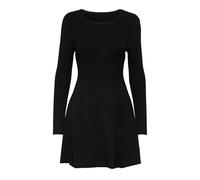 ONLY Women's Onlalma L/S O-neck Knt Noos Dress, Black (Black Black), XS UK