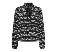 ONLY Women's Onlalma Life Poly L/S Felina Shirt Blouse, Black/AOP:582 Pure Horse Run, M