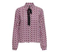 ONLY Women's Onlalma Life Poly L/S Felina Shirt Blouse, Magenta Purple/AOP: 584 Posh, L