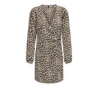 ONLY Women's Onlalma Life Poly L/S Gina Dress, Pumice Stone/AOP:599 Leo, M