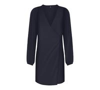 ONLY Women's Onlalma Life Poly L/S Gina Dress Solid, Night Sky, M
