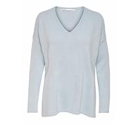 ONLY Women's ONLAMALIA L/S V-Neck Pullover KNT Sweater, Blue Fog, XS