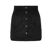 Corduroy High Waist Skirt Black