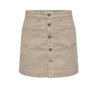 Corduroy High Waist Skirt nude