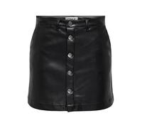 ONLY Womens Onlamazing-Liora Hw Faux Leat PNT Skirt, Black, XS UK