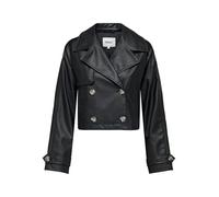 ONLY Women's Onlamia Faux Leather Jacket CC OTW Jacket, Black, L, black, L