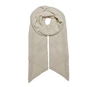 ONLY Women's Onlanelise Life Knit Scarf CC, Cloud Dancer/Detail: Gold Lurex, One Size (Pack of 100)