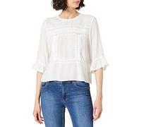 ONLY Women's Onlanemone 3/4 Flaired Top Noos Wvn Blouse, Cloud Dancer, 6 UK
