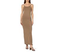ONLY Women's Onlangeel S/L Strap Dress JRS Jersey, Walnut, S