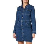 ONLY Women's Onlannika Ls Stretch DNM Dress Cro, Medium Blue (Medium Blue Denim), M