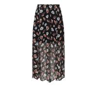 ONLY Women's Onlasta Life Slit Ankel Skirt WVN, Black, L