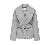 ONLY Women's Onlaugusta Life Short Coat OTW, Light Grey Mix, M