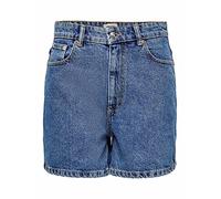 ONLY Women's Onlbay Life Hw Mom DNM NAS Shorts, Medium Blue (Medium Blue Denim), S