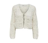 ONLY Women's Onlbeach Life 7/8 O-n Cardigan KNT Noos Knit, Cloud Dancer, L