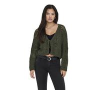 ONLY Women's Onlbeach Life 7/8 O-n Cardigan KNT Noos Sweater, Forest Night, M