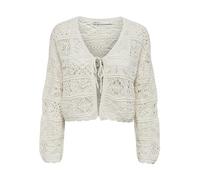 ONLY Women's Onlbeach Life 7/8 O-n Cardigan KNT Noos Knit, Cloud Dancer, S