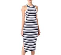 ONLY Women's Onlbelfast Stripe S/L Midi Dress JRS Noos, Blue, M