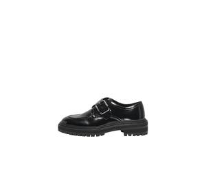 ONLY Women's Onlbeth-5 Buckle Loafers, Black, 3.5 UK