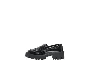 ONLY Women's Onlbetty-12 Tassels Studs Loafer, Black, 6 UK