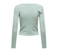 ONLY Women's Onlbetty Life L/S Scallop V-Neck CC JRS, Jadeite, L