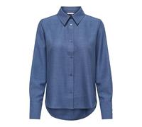 ONLY Women's Onlbetty Melli LS Shirt WVN, Medium Blue (Medium Blue Denim), S