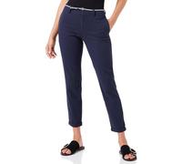 ONLY Women's Onlbiana-Maree Belt Chino CC PNT Rp Pants, Total Eclipse, 36W x 32L