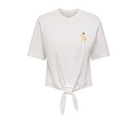 ONLY Women's Onlbine Life S/S Ladies Top Box JRS, Cloud Dancer, M