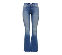 Only Women's Jeans Rea1319 Flared Mid-Rise Medium Blue XS / 30L