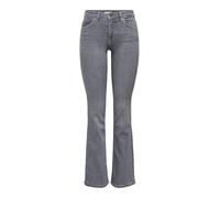 ONLY Women's ONLBLUSH Life MID Flared TAI0918 NOOS Jeans, Grey Denim, L / 32