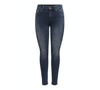 ONLY Women's ONLBLUSH Life MID SK ANK RAW REA409 NOOS Pants, Blue Black Denim, S/30
