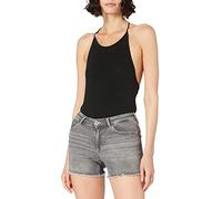 ONLY Women's ONLBLUSH Life MID SK RAW Shorts NOOS, Medium Grey Denim, M